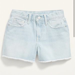 Girls Old Navy High Waist Jean Shorts